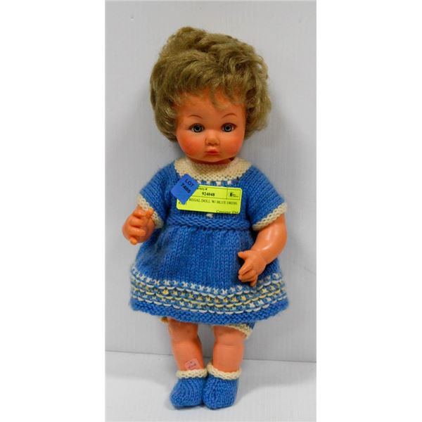 1960'S REGAL DOLL W/ BLUE DRESS.  #2801