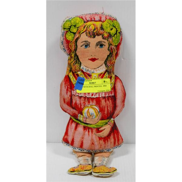 STUFFED FABRIC DOLL.  #904