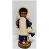 Image 1 : ESKIMO CHILD, PURPLE CLOTHES.  #3804