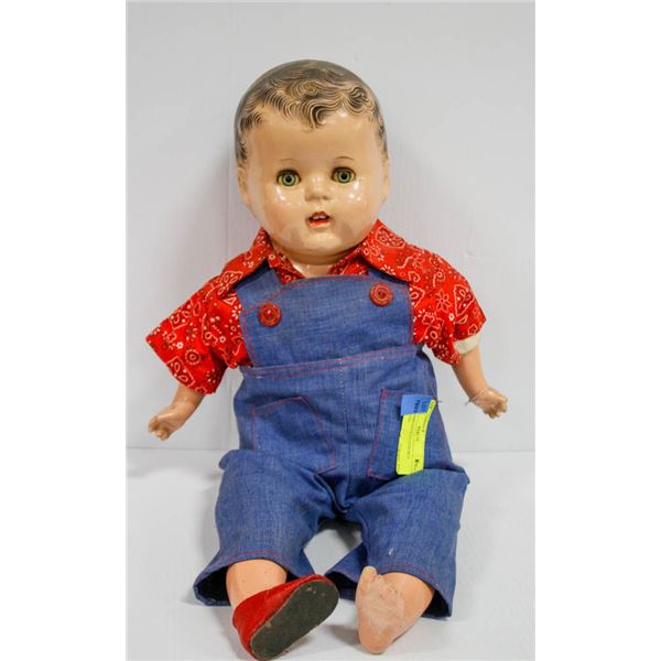 1930'S COMPOSITE/CLOTH BOY DOLL.  #3301
