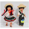 Image 1 : CELLULOID/PLASTIC DOLLS, "MEXICAN GIRL & "MEXICAN BOY".  #605