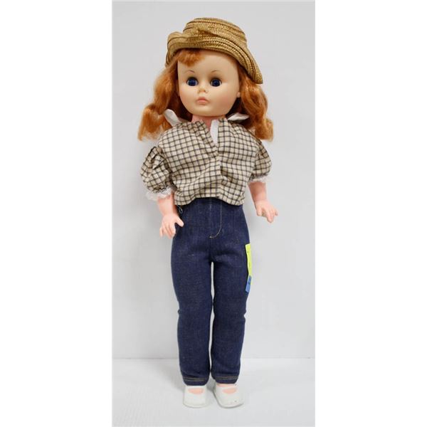 "GIRL IN STRAW HAT" DOLL.  #1507