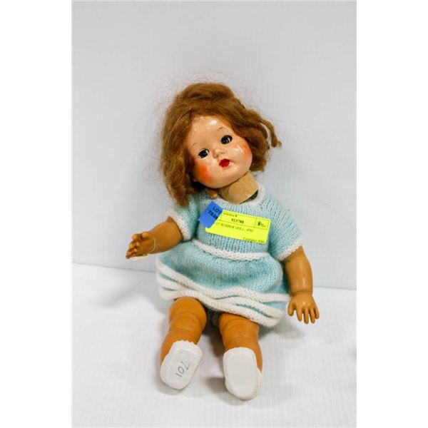 1955 15" RUBBER DOLL.  #701