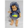 Image 1 : 1940'S COMPOSITION BABY DOLL, "BLUE BONNET".  #707
