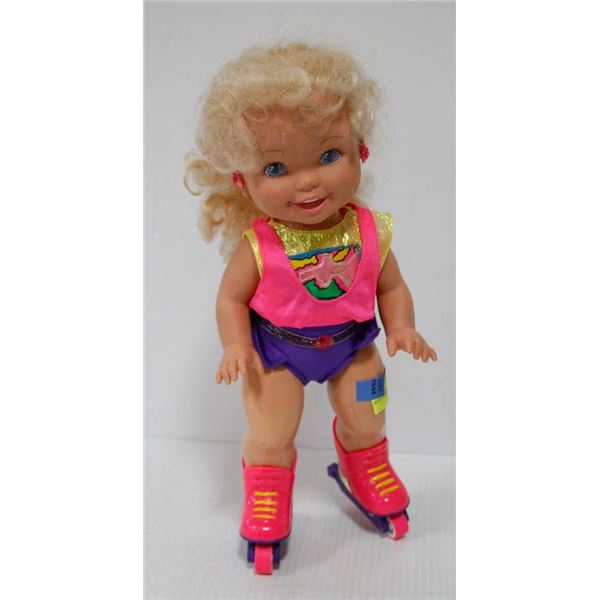 ROLLER BLADING DOLL.  #4509