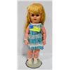 Image 1 : 1950'S RUBBER CHILD DOLL IN BLUE DRESS.  #3403