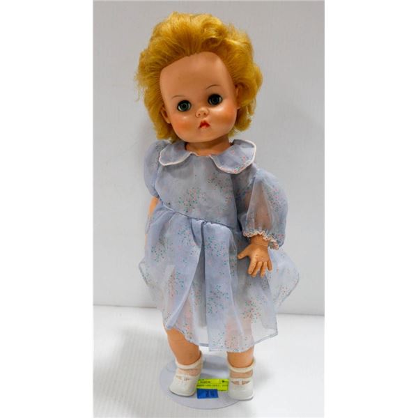 1955 16" RUBBER GIRL DOLL.  #4307