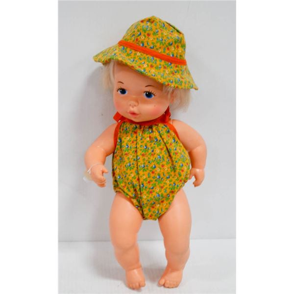 1975 LESNEY H.K. RUBBER DOLL IN FLORAL ROMPER