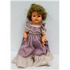 Image 1 : 1955 PALITOY GIRL WALKER DOLL IN MAUVE DRESS
