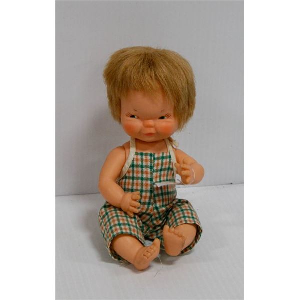 RETRO "KIMMIE" REGAL DOLL IN GREEN/ ORANGE PLAID