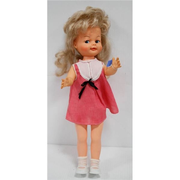 1970'S REGAL GIRL DOLL IN PINK DRESS