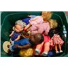 Image 1 : TOTE OF ASSORTED VINTAGE DOLLS