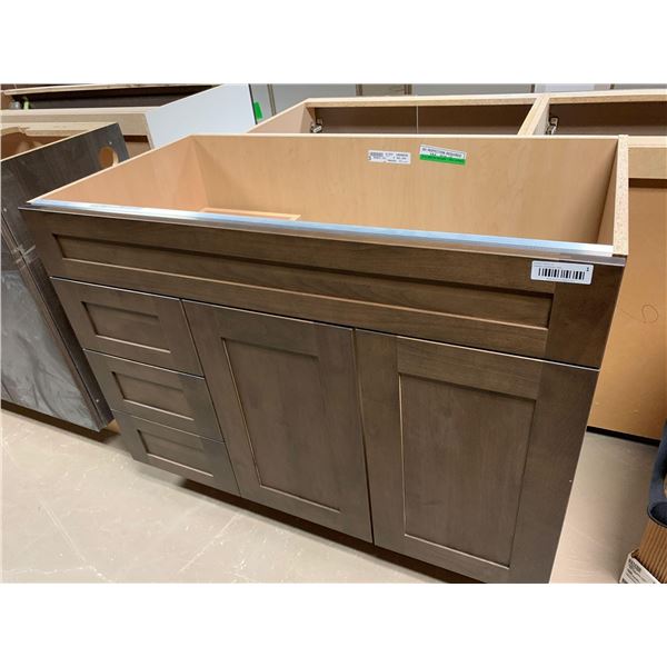 Dark Walnut Vanity Cabinet 2 door , 3 drawer - 40W