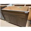Image 1 : Dark Walnut Vanity Cabinet 2 door , 3 drawer - 40W