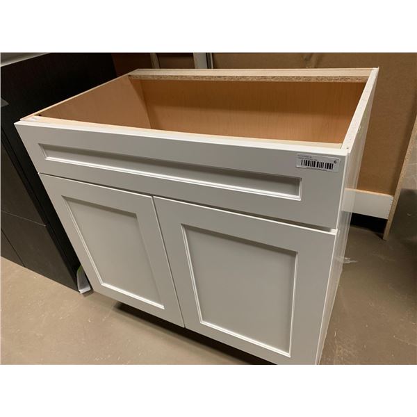 White double door vanity -33W