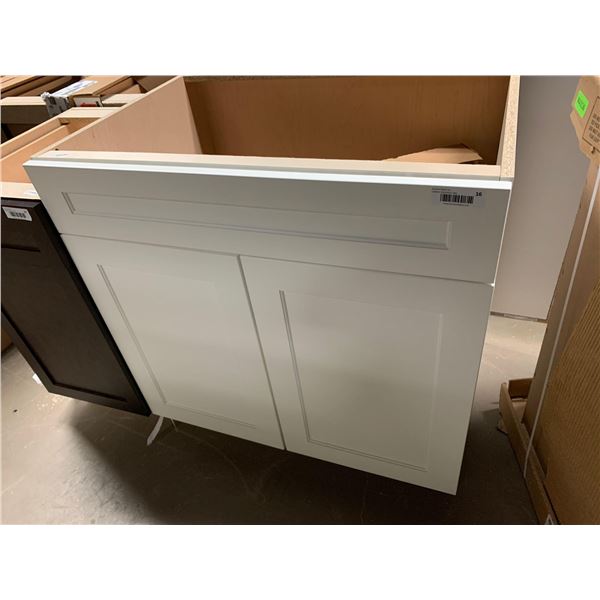 White Shaker Style Kitchen Base cabinet 33W