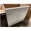 Image 2 : White Shaker Style Kitchen Base cabinet 33W