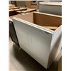 Image 3 : White Shaker Style Kitchen Base cabinet 33W