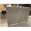 Image 2 : Lot of 2 White upper cabinets 24W  30W