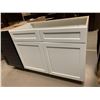 Image 2 : White Shaker Style Vanity Sink Cabinet 39W