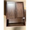 Image 2 : Salem Cappuccino 2 door 24W x 33H cabinet with shelf