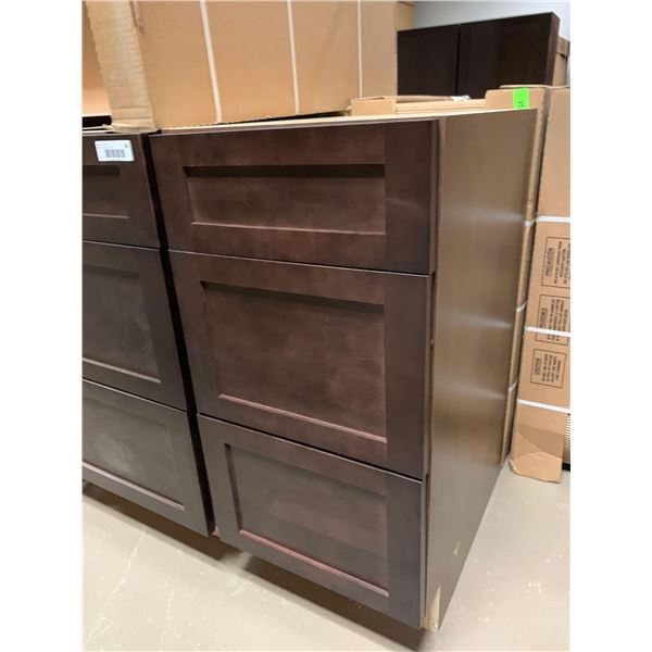 Salem Cappuccino Vanity 3 Drawer 15W x 21D x 31.5H