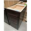 Image 2 : Salem Cappuccino Vanity 3 Drawer 15W x 21D x 31.5H
