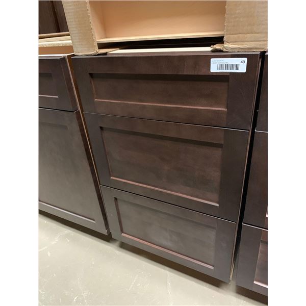 Salem Cappuccino Vanity 3 Drawer 18W x 21D x 31.5H