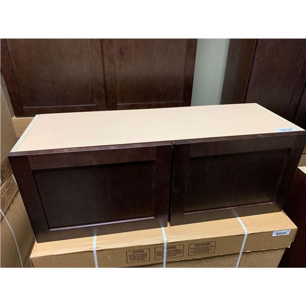 Salem Cappuccino double Door upper Cabinet 36W x 13.5H