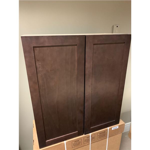 Salem Cappuccino double Door upper Cabinet 27W x 30H