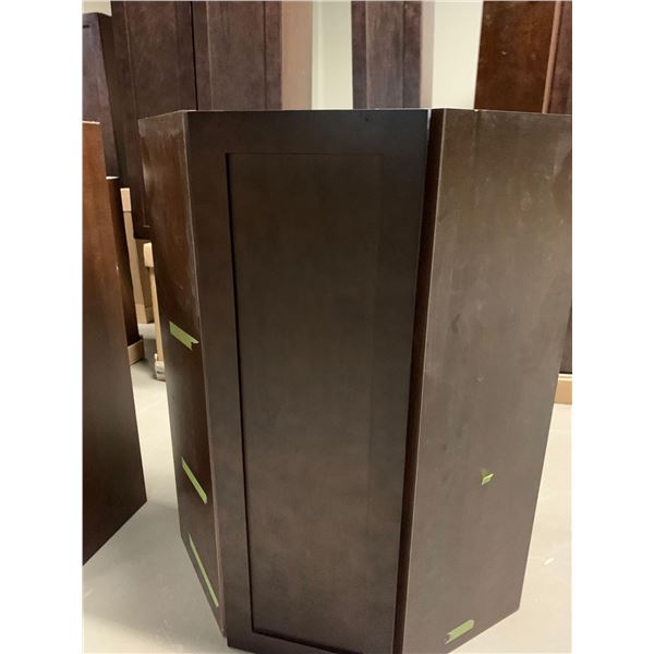 Salem Cappuccino Corner Diag. Cabinet 21W x 36H RH