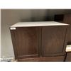 Image 2 : Cappuccino Cabinets 8 piece cabinet set with boxed trim  panels. includes 3 kitchen base 30W, 30W, 2