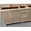 Image 3 : Natural Maple 9 piece Kitchen Cabinet Set includes 4 base cabinets 30W, 30W, 15W, 36W and 5 wall cab