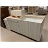 Image 1 : Lot of 6 matching kitchen cabinets includes 3 base 36W, 24W, 15W, 3 uppers 12Wx30, 12Wx30, 30W