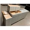 Image 2 : Lot of 6 matching kitchen cabinets includes 3 base 36W, 24W, 15W, 3 uppers 12Wx30, 12Wx30, 30W