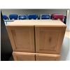Image 3 : Knotty Pine Hardwood 10 piece Double Corner Kitchen Cabinet Set includes 4 base cabinets 33W, 33W, 2
