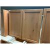 Image 7 : Knotty Pine Hardwood 10 piece Double Corner Kitchen Cabinet Set includes 4 base cabinets 33W, 33W, 2
