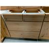 Image 8 : Knotty Pine Hardwood 10 piece Double Corner Kitchen Cabinet Set includes 4 base cabinets 33W, 33W, 2