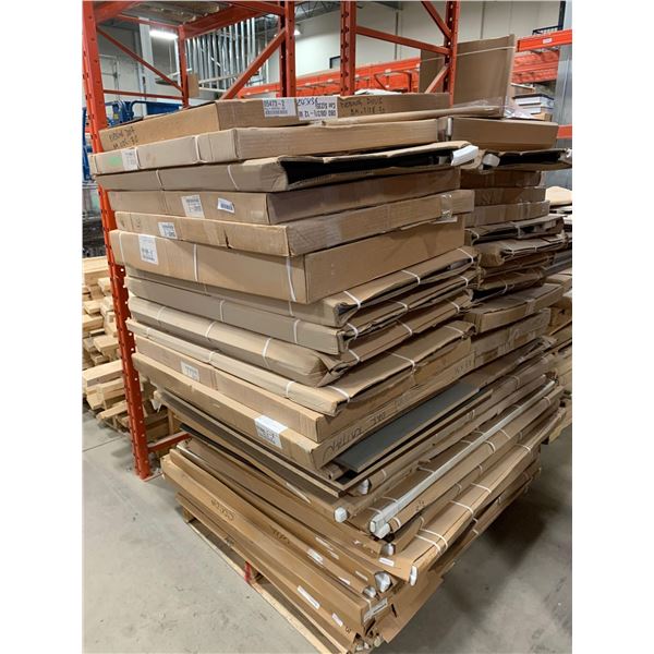 Pallet Lot of assorted Flat Stock, Trim  boxed Panels
