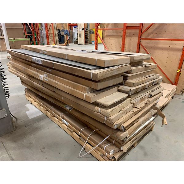 Pallet Lot of assorted Flat Stock, Trim  boxed Panels