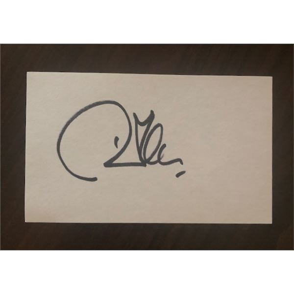 Robert Plant Cut Autograph