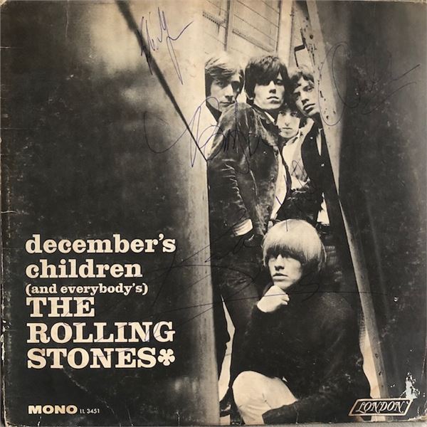 Rolling Stones Autographed Album