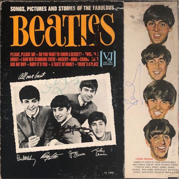 The Beatles Autographed Album ALL 4 MEMBERS!