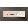 Image 1 : Abraham Lincoln Cut Autograph