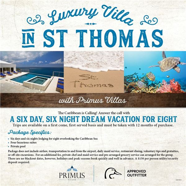 St Thomas Dreams Vacation For 8