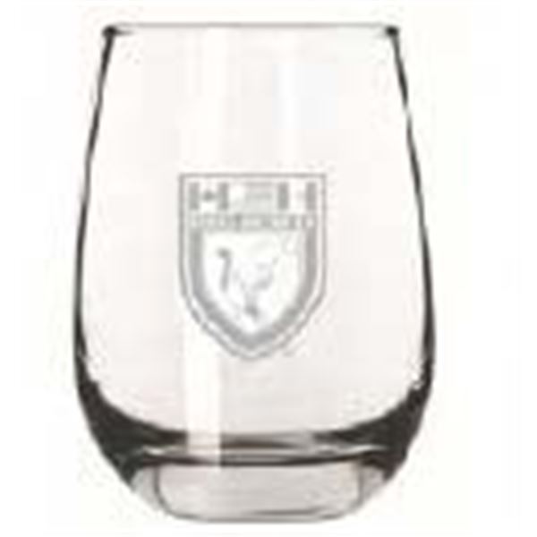 24 DU Crest Stemless Wine Glasses