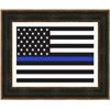 Image 1 : Thin Blue Line Framed Flag