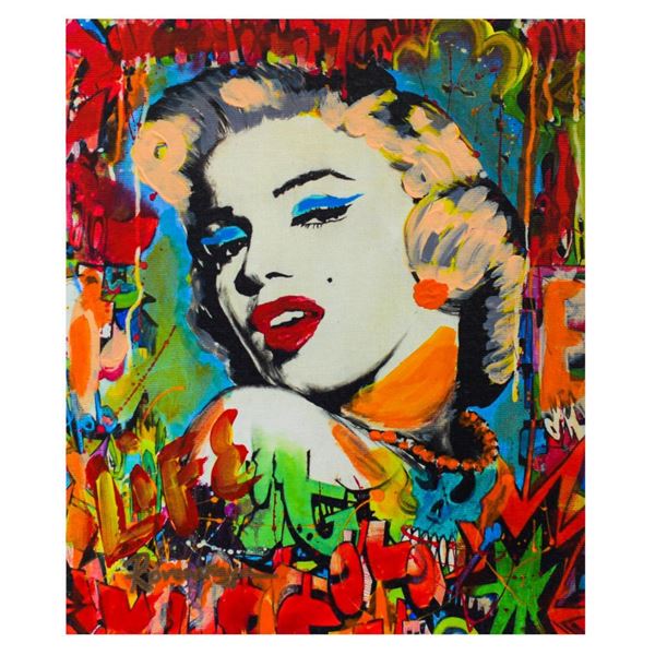 Nastya Rovenskaya- Mixed Media "Marilyn Monroe I"