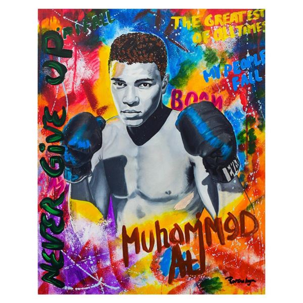 Nastya Rovenskaya- Mixed Media "Ali The Greatest"