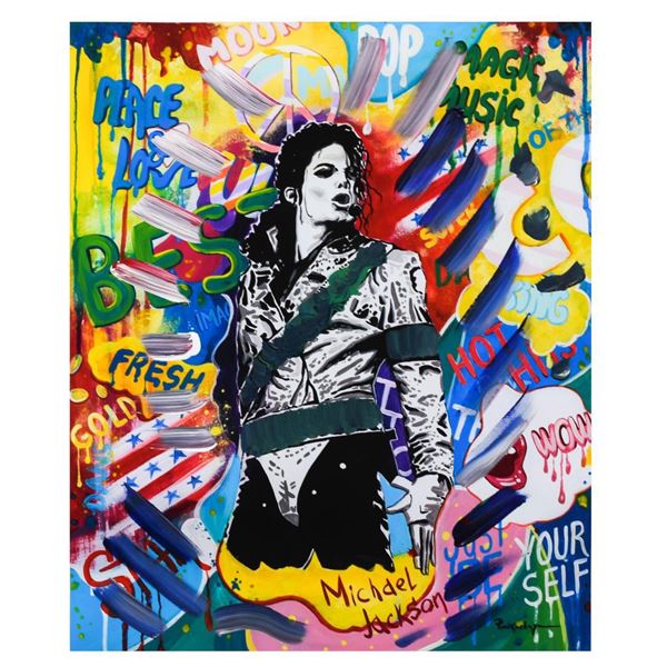 Nastya Rovenskaya- Mixed Media  King of Pop 